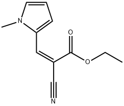 ethyl 2-cyano-3-(1-methyl-1H-pyrrol-2-yl)acrylate Struktur