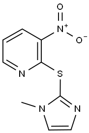 3-nitro-2-[(1-methyl-1H-imidazol-2-yl)sulfanyl]pyridine Struktur