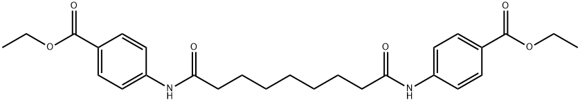 ethyl 4-({9-[4-(ethoxycarbonyl)anilino]-9-oxononanoyl}amino)benzoate Struktur