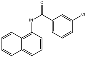 3-chloro-N-(1-naphthyl)benzamide Struktur