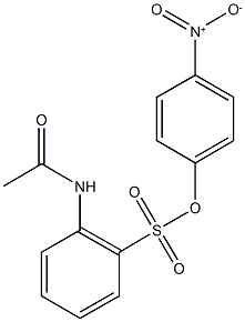 4-nitrophenyl 2-(acetylamino)benzenesulfonate Struktur