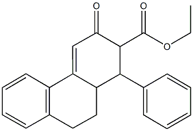 ethyl 3-oxo-1-phenyl-1,2,3,9,10,10a-hexahydro-2-phenanthrenecarboxylate Struktur