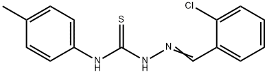 2-chlorobenzaldehyde N-(4-methylphenyl)thiosemicarbazone Struktur