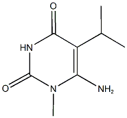 6-amino-5-isopropyl-1-methylpyrimidine-2,4(1H,3H)-dione Struktur