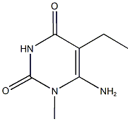 6-amino-5-ethyl-1-methylpyrimidine-2,4(1H,3H)-dione Struktur