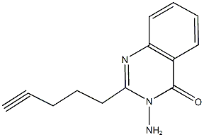 3-amino-2-(4-pentynyl)-4(3H)-quinazolinone Struktur