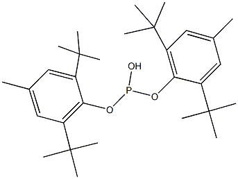 bis(2,6-ditert-butyl-4-methylphenyl) hydrogen phosphite Struktur