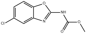 methyl 5-chloro-1,3-benzoxazol-2-ylcarbamate Struktur