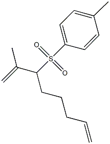 1-[(1-isopropenyl-5-hexenyl)sulfonyl]-4-methylbenzene Struktur