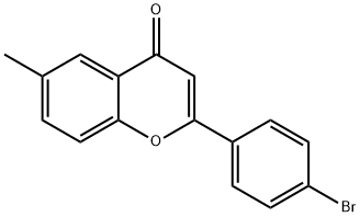 2-(4-bromophenyl)-6-methyl-4H-chromen-4-one Struktur