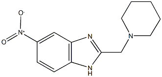 5-nitro-2-(piperidin-1-ylmethyl)-1H-benzimidazole Struktur