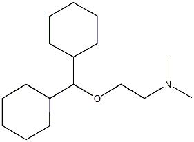 N-[2-(dicyclohexylmethoxy)ethyl]-N,N-dimethylamine Struktur