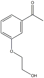 1-[3-(2-hydroxyethoxy)phenyl]ethanone Struktur