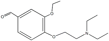 4-[2-(diethylamino)ethoxy]-3-ethoxybenzaldehyde Struktur