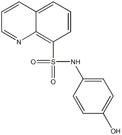 N-(4-hydroxyphenyl)-8-quinolinesulfonamide Struktur