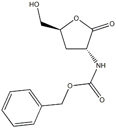 benzyl 5-(hydroxymethyl)-2-oxotetrahydro-3-furanylcarbamate Struktur