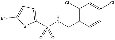 5-bromo-N-(2,4-dichlorobenzyl)-2-thiophenesulfonamide Struktur