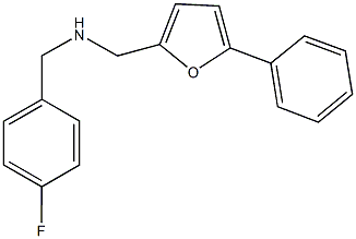 N-(4-fluorobenzyl)-N-[(5-phenyl-2-furyl)methyl]amine Struktur