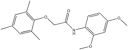 N-(2,4-dimethoxyphenyl)-2-(mesityloxy)acetamide Struktur