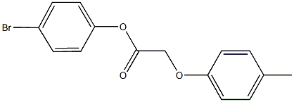 4-bromophenyl (4-methylphenoxy)acetate Struktur