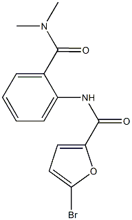 5-bromo-N-{2-[(dimethylamino)carbonyl]phenyl}-2-furamide Struktur