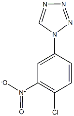 1-{4-chloro-3-nitrophenyl}-1H-tetraazole Struktur