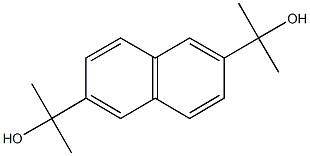 2-[6-(1-hydroxy-1-methylethyl)-2-naphthyl]-2-propanol Struktur