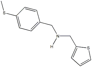 N-[4-(methylsulfanyl)benzyl]-N-(2-thienylmethyl)amine Struktur