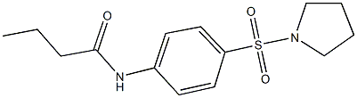 N-[4-(pyrrolidin-1-ylsulfonyl)phenyl]butanamide Struktur