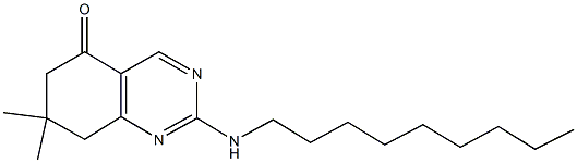 7,7-dimethyl-2-(nonylamino)-7,8-dihydro-5(6H)-quinazolinone Struktur