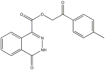 2-(4-methylphenyl)-2-oxoethyl 4-oxo-3,4-dihydro-1-phthalazinecarboxylate Struktur