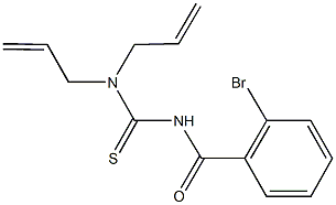 N,N-diallyl-N'-(2-bromobenzoyl)thiourea Struktur