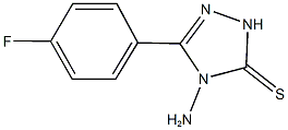 4-amino-5-(4-fluorophenyl)-2,4-dihydro-3H-1,2,4-triazole-3-thione Struktur