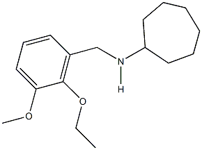 N-cycloheptyl-N-(2-ethoxy-3-methoxybenzyl)amine Struktur