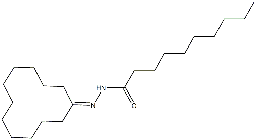 N'-cyclododecylidenedecanohydrazide Struktur