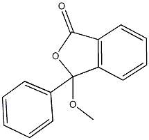 3-methoxy-3-phenyl-2-benzofuran-1(3H)-one Struktur