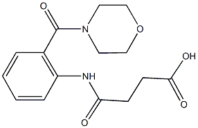 4-[2-(4-morpholinylcarbonyl)anilino]-4-oxobutanoic acid Struktur