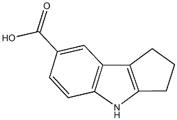 1,2,3,4-tetrahydrocyclopenta[b]indole-7-carboxylic acid Struktur