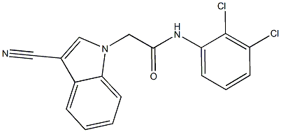 2-(3-cyano-1H-indol-1-yl)-N-(2,3-dichlorophenyl)acetamide Struktur