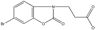 3-(6-bromo-2-oxo-1,3-benzoxazol-3(2H)-yl)propanoate Struktur