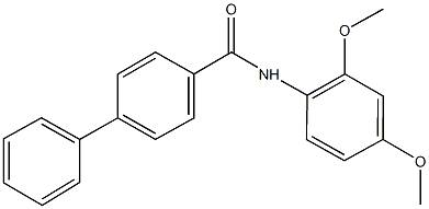 N-(2,4-dimethoxyphenyl)[1,1'-biphenyl]-4-carboxamide Struktur