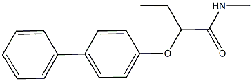 2-([1,1'-biphenyl]-4-yloxy)-N-methylbutanamide Struktur