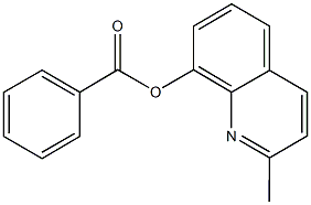 2-methyl-8-quinolinyl benzoate Struktur