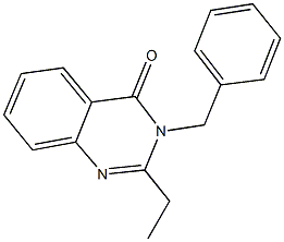 3-benzyl-2-ethyl-4(3H)-quinazolinone Struktur