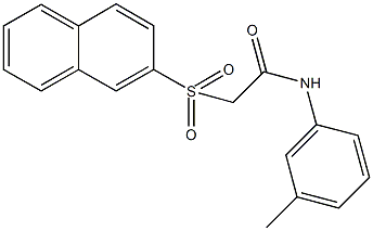 N-(3-methylphenyl)-2-(2-naphthylsulfonyl)acetamide Struktur