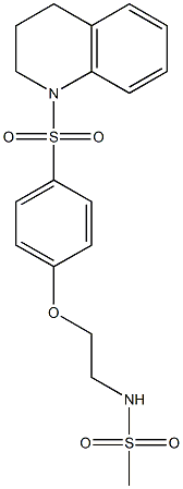 N-{2-[4-(3,4-dihydro-1(2H)-quinolinylsulfonyl)phenoxy]ethyl}methanesulfonamide Struktur