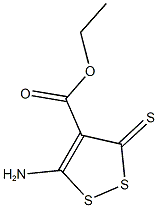 ethyl 5-amino-3-thioxo-3H-1,2-dithiole-4-carboxylate Struktur