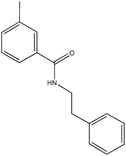 3-methyl-N-(2-phenylethyl)benzamide Struktur