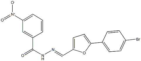 N'-{[5-(4-bromophenyl)-2-furyl]methylene}-3-nitrobenzohydrazide Struktur