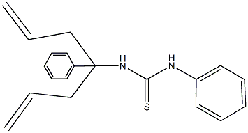 N-(1-allyl-1-phenyl-3-butenyl)-N'-phenylthiourea Struktur